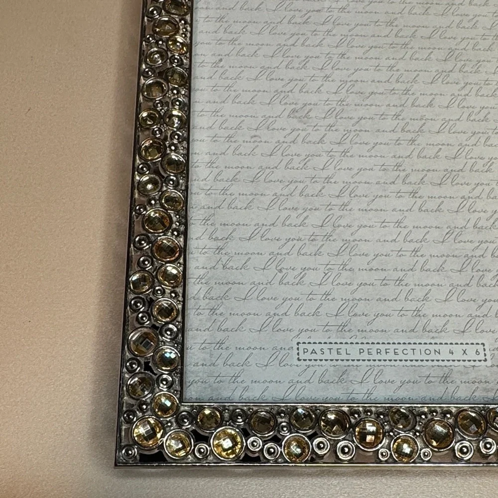 Pastel Perfection Rhinestone Accent 4 x 6 Photo Frame